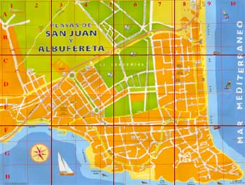 San Juan map - San Juan alicante